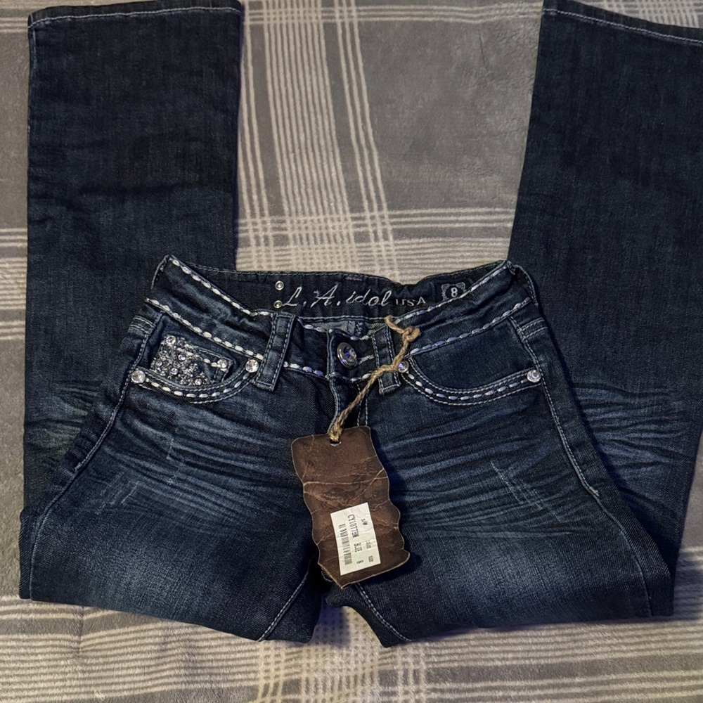 L.A. Idol Women's Deep Blue Skinny Jeans